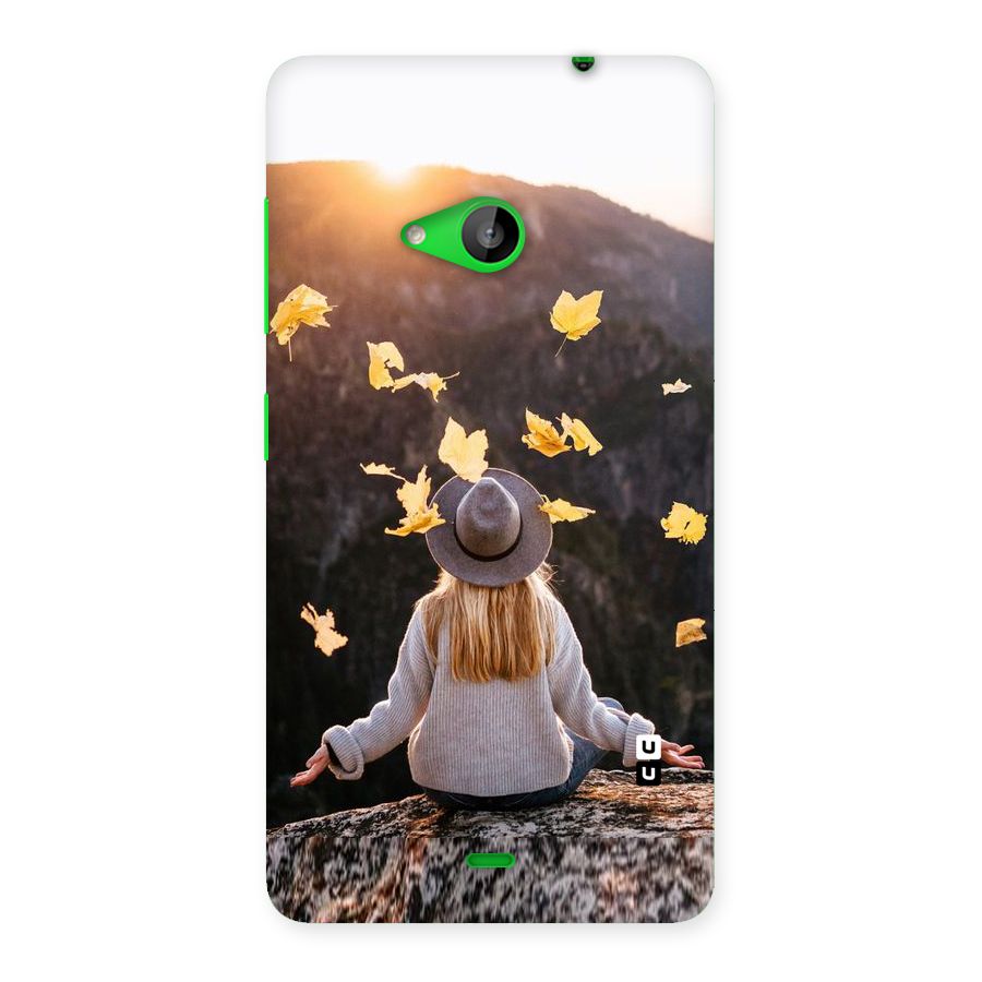 Leaf Rain Sunset Back Case for Lumia 535