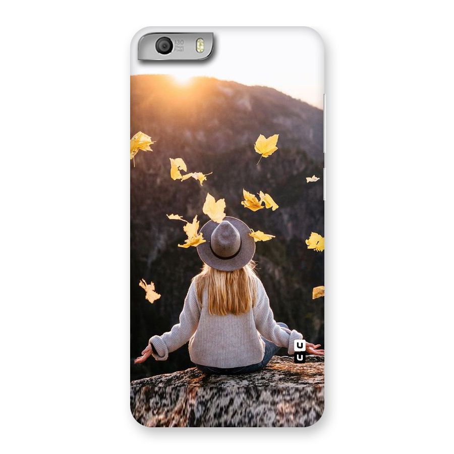 Leaf Rain Sunset Back Case for Micromax Canvas Knight 2