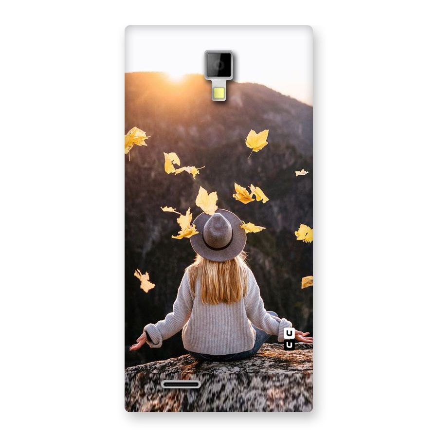 Leaf Rain Sunset Back Case for Micromax Canvas Xpress A99