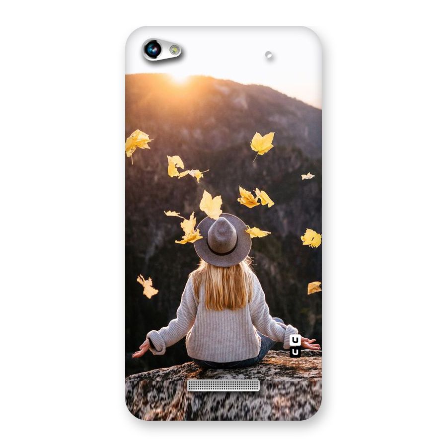 Leaf Rain Sunset Back Case for Micromax Hue 2