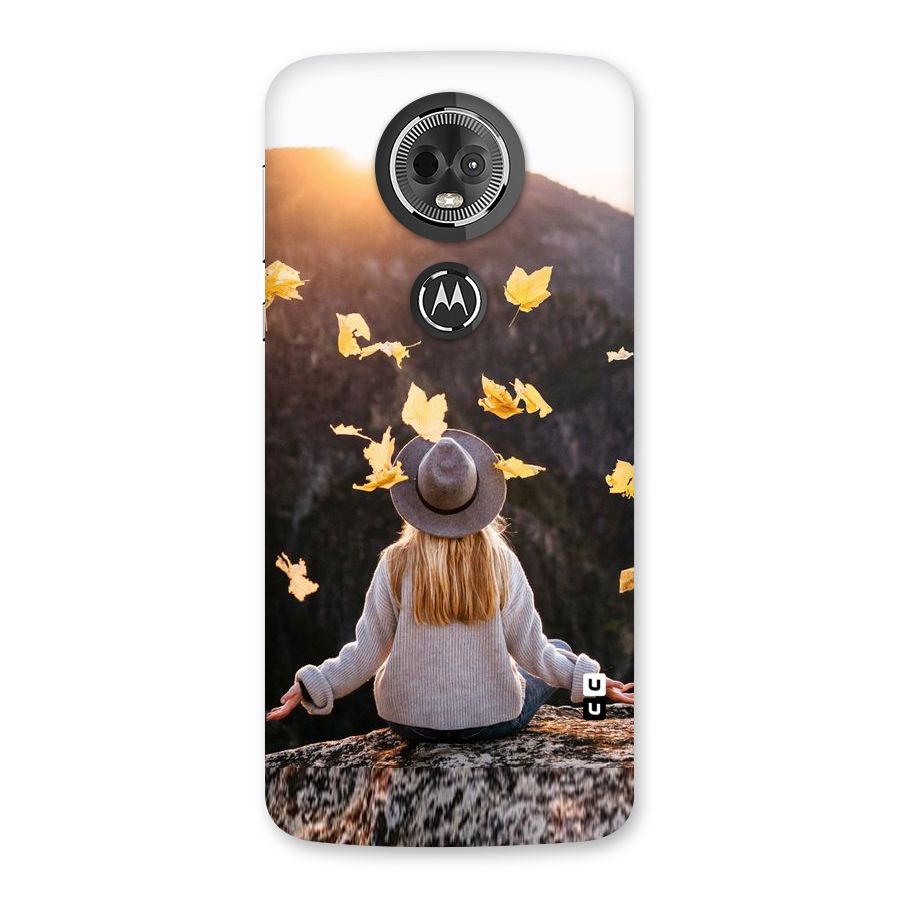 Leaf Rain Sunset Back Case for Moto E5 Plus