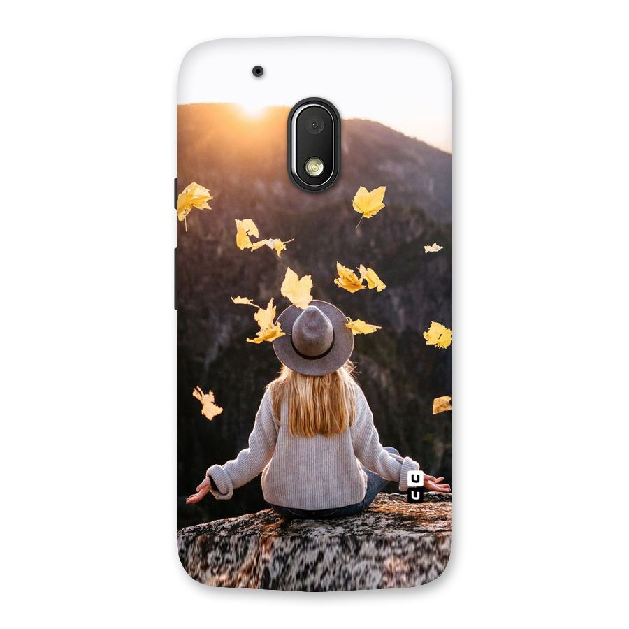 Leaf Rain Sunset Back Case for Moto G4 Play