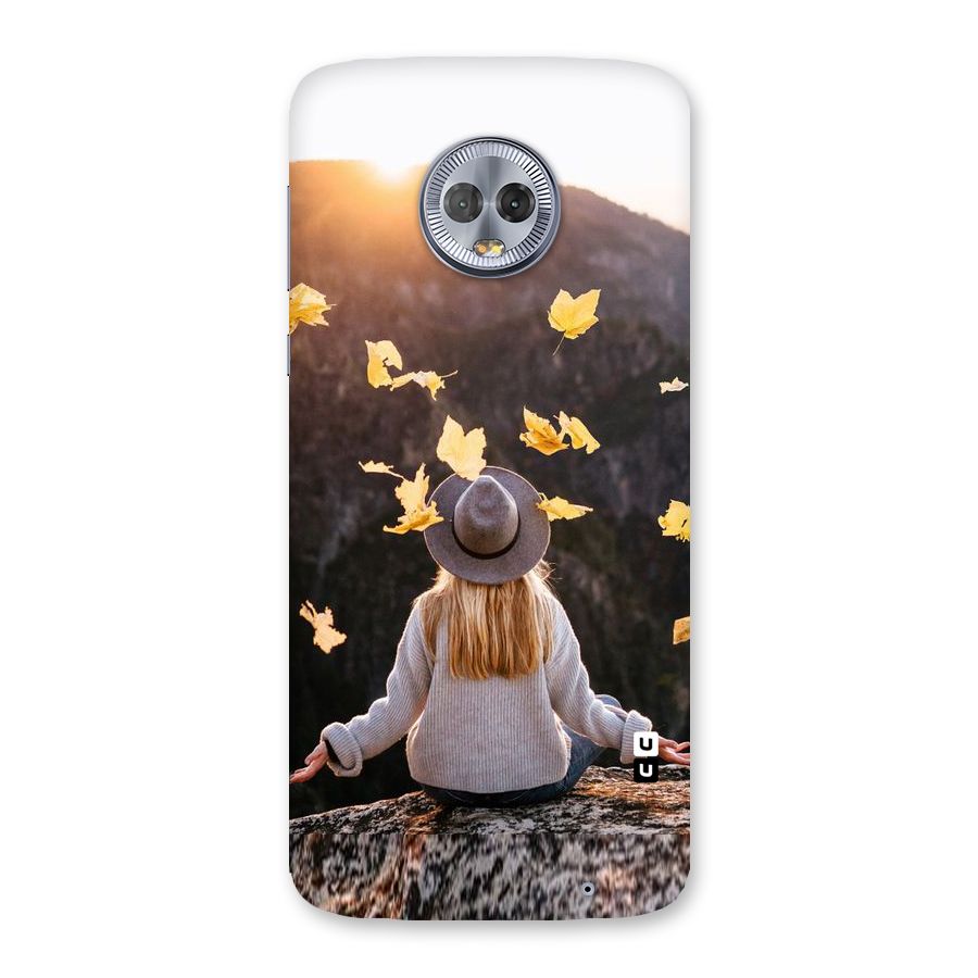 Leaf Rain Sunset Back Case for Moto G6 Plus