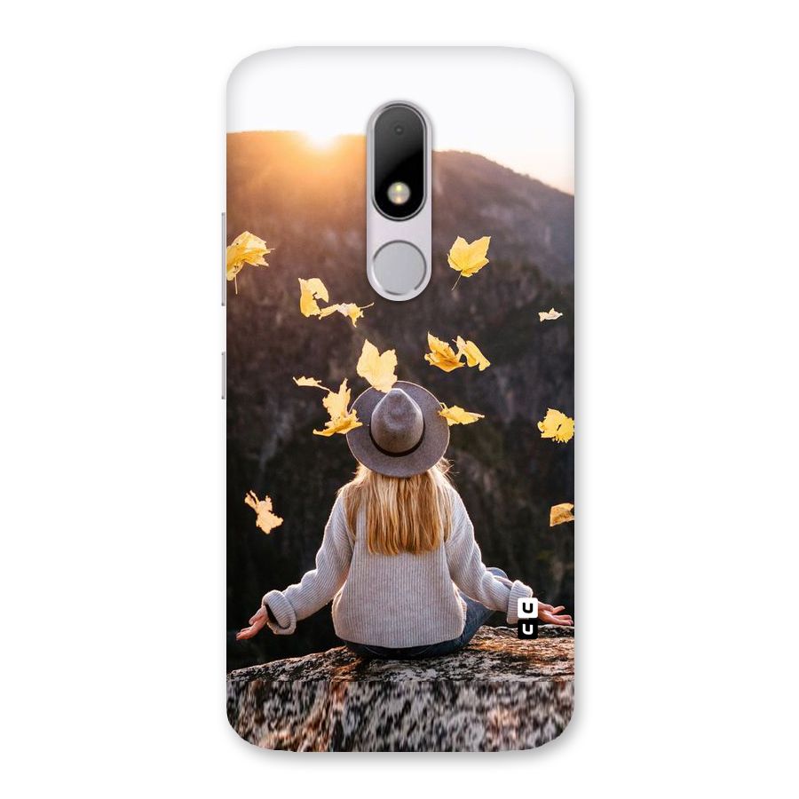 Leaf Rain Sunset Back Case for Moto M