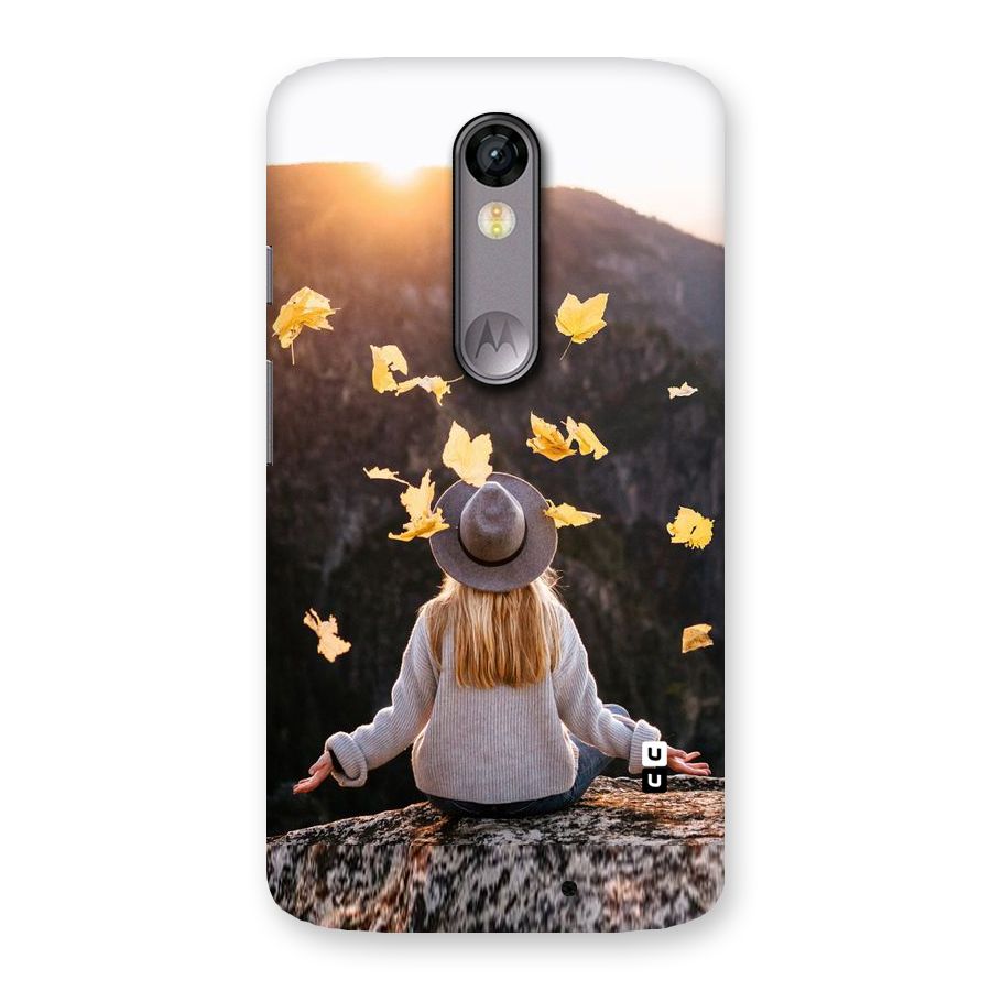 Leaf Rain Sunset Back Case for Moto X Force