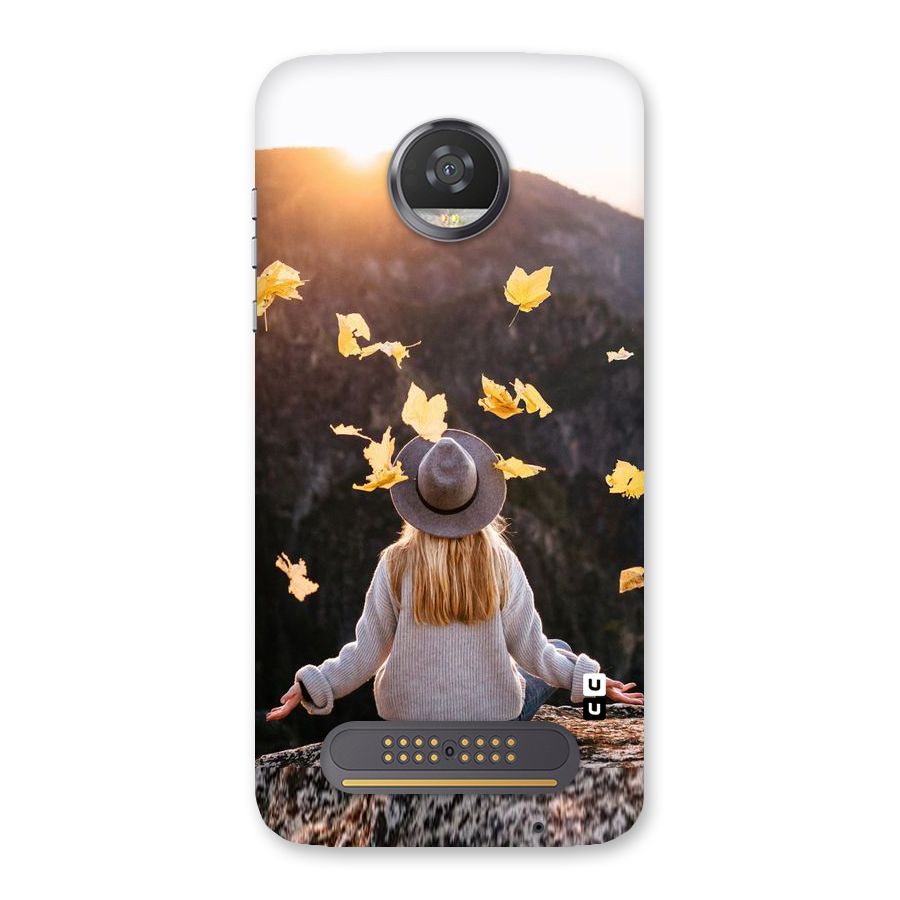Leaf Rain Sunset Back Case for Moto Z2 Play