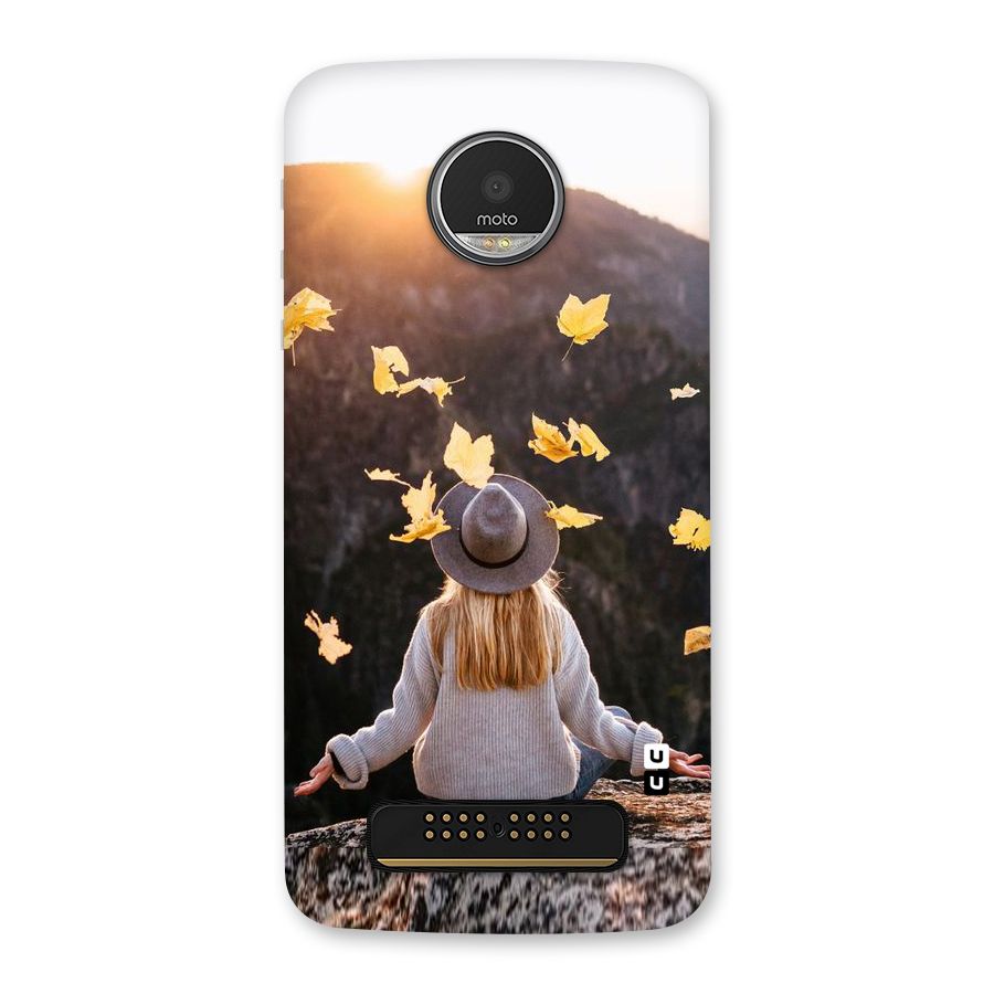 Leaf Rain Sunset Back Case for Moto Z Play