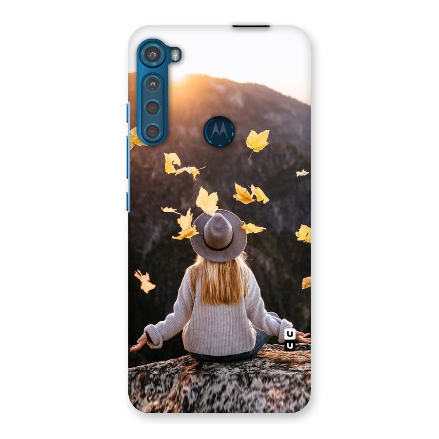 Leaf Rain Sunset Back Case for Motorola One Fusion Plus