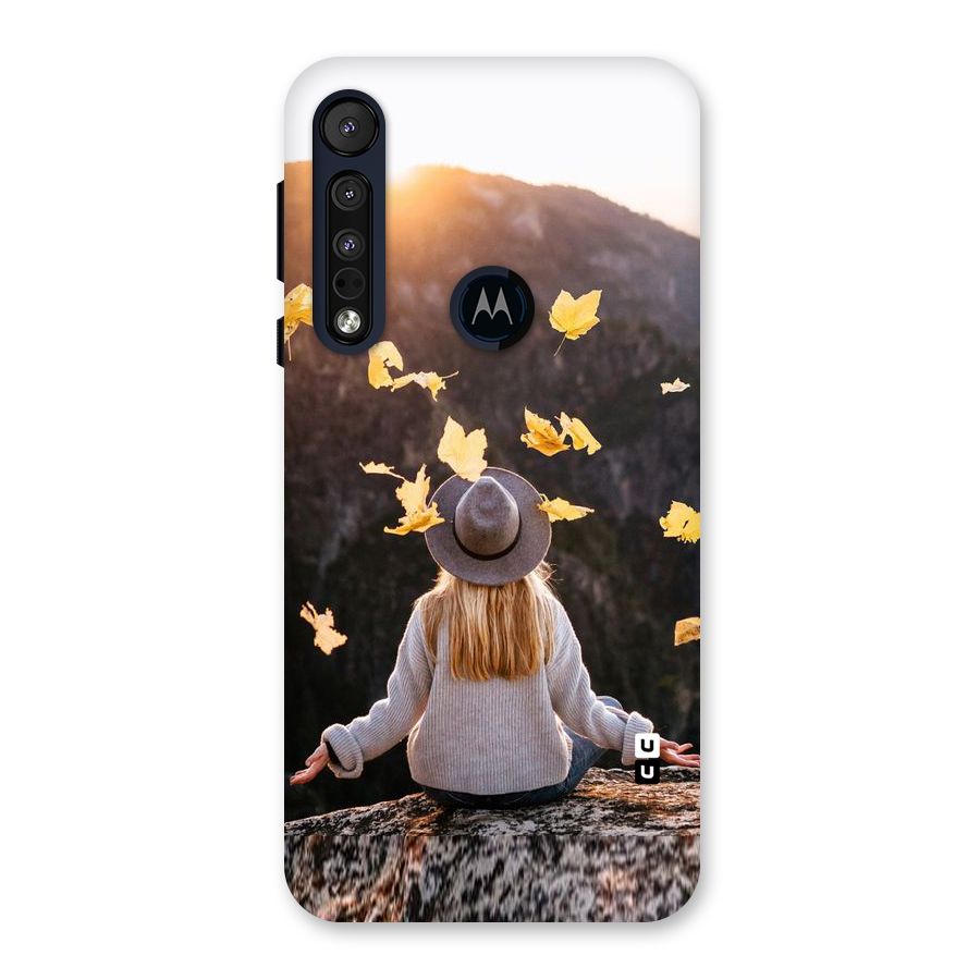 Leaf Rain Sunset Back Case for Motorola One Macro