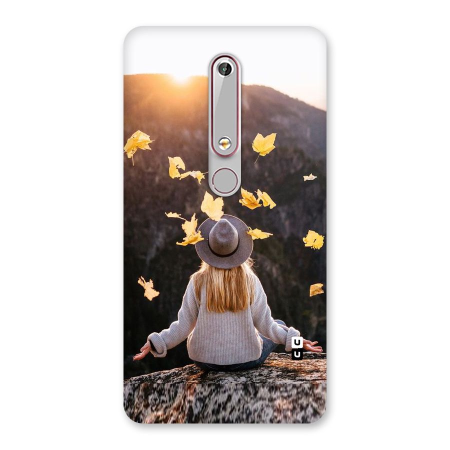 Leaf Rain Sunset Back Case for Nokia 6.1