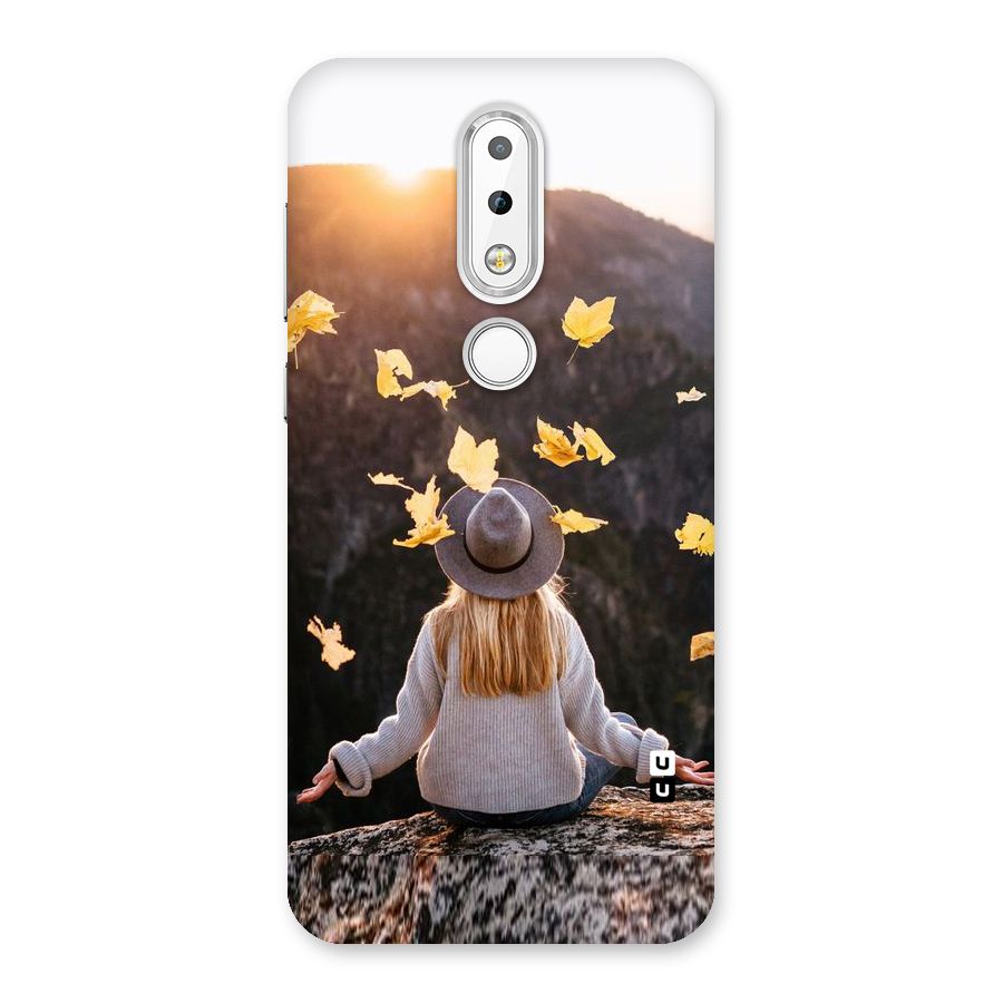 Leaf Rain Sunset Back Case for Nokia 6.1 Plus