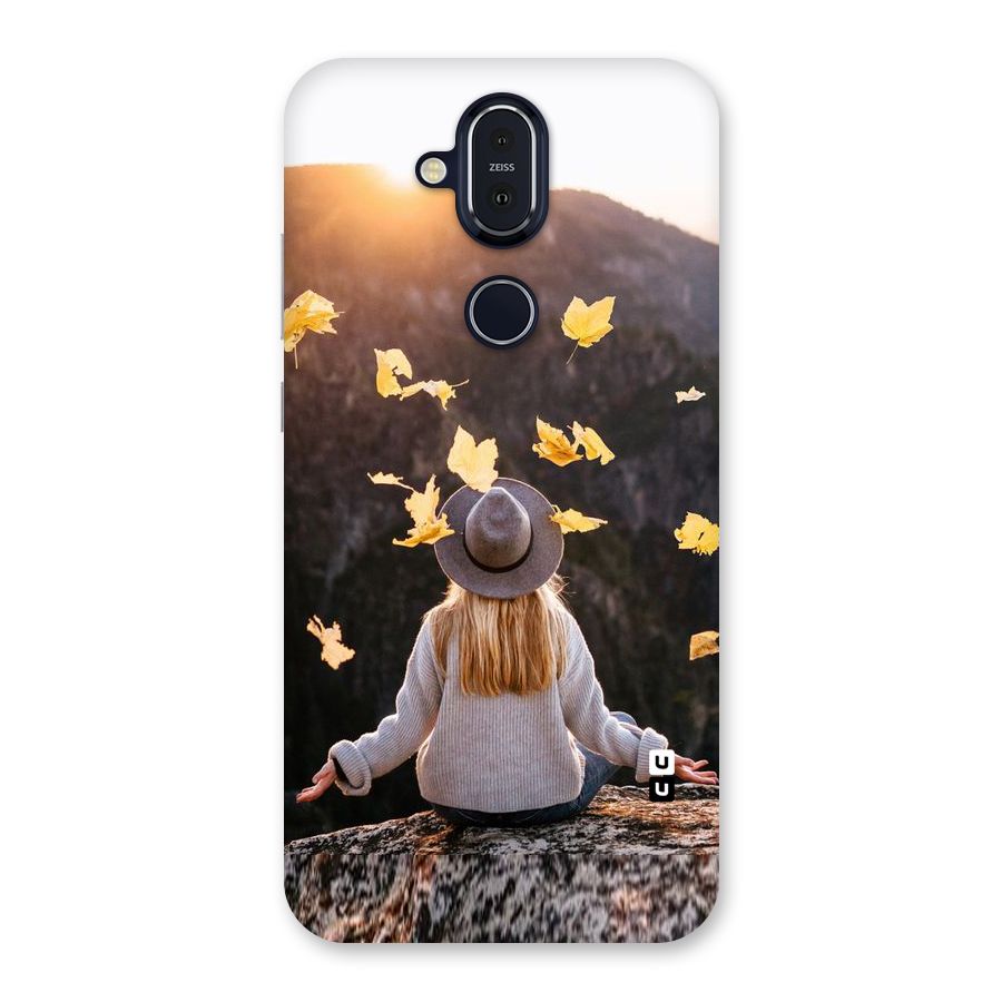 Leaf Rain Sunset Back Case for Nokia 8.1