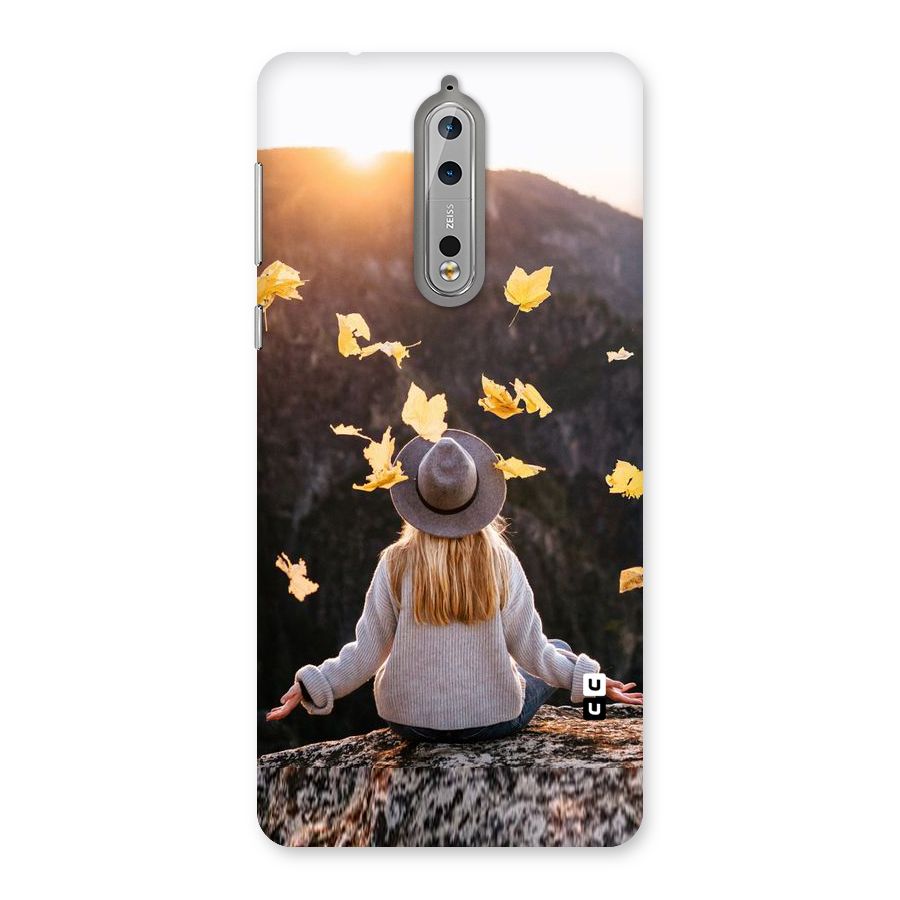 Leaf Rain Sunset Back Case for Nokia 8