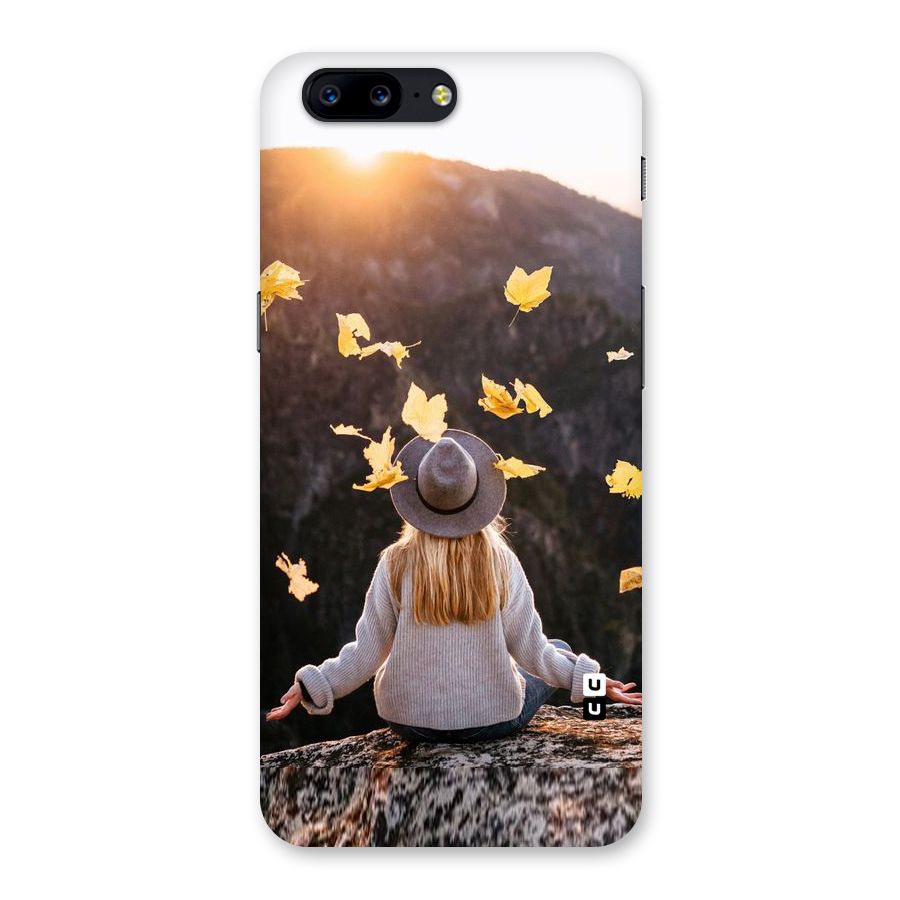 Leaf Rain Sunset Back Case for OnePlus 5