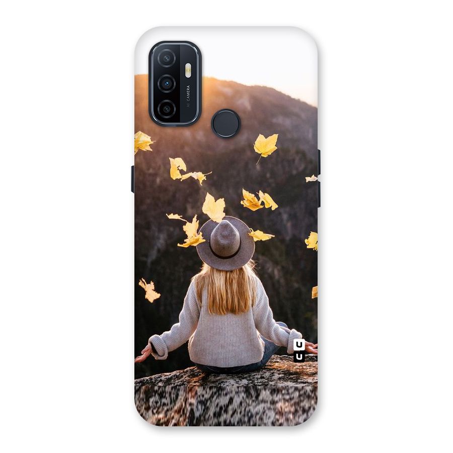 Leaf Rain Sunset Back Case for Oppo A32