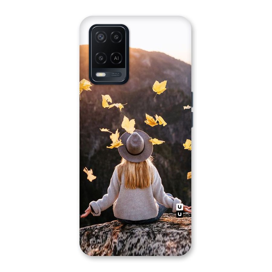 Leaf Rain Sunset Back Case for Oppo A54