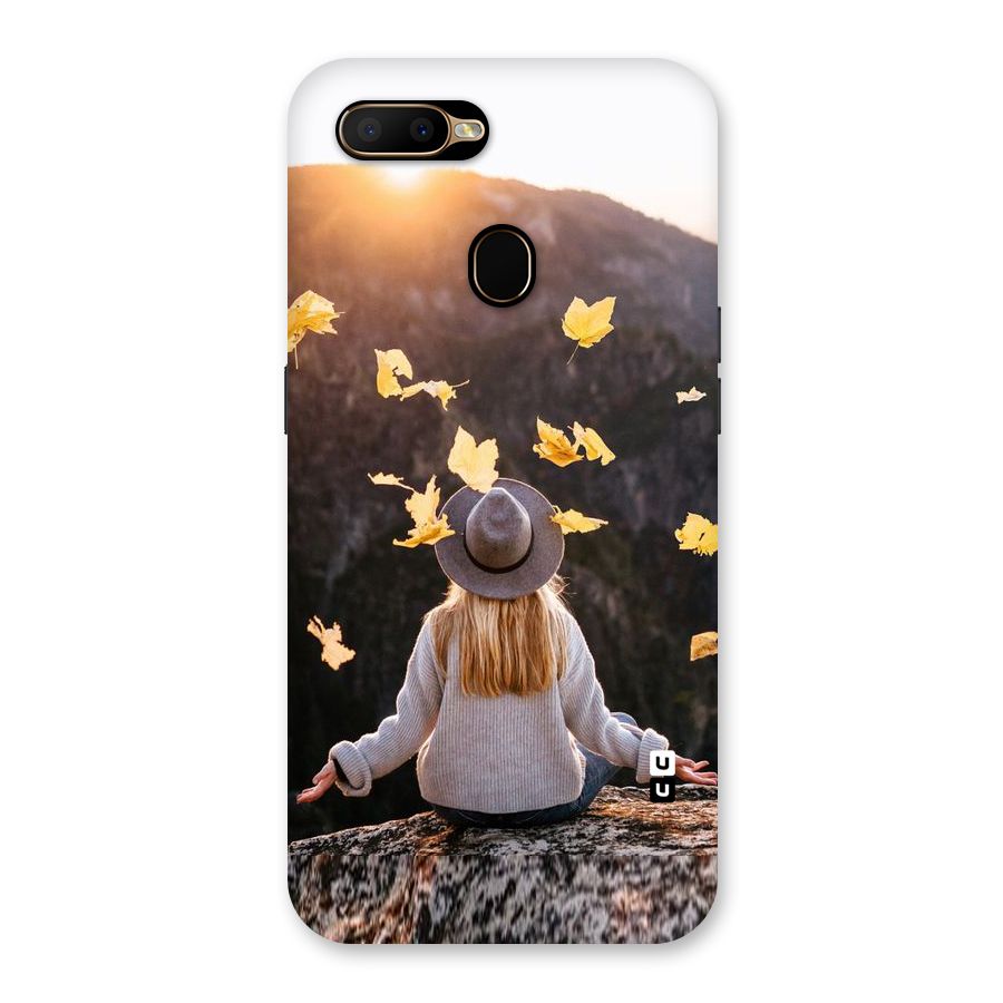 Leaf Rain Sunset Back Case for Oppo A5s