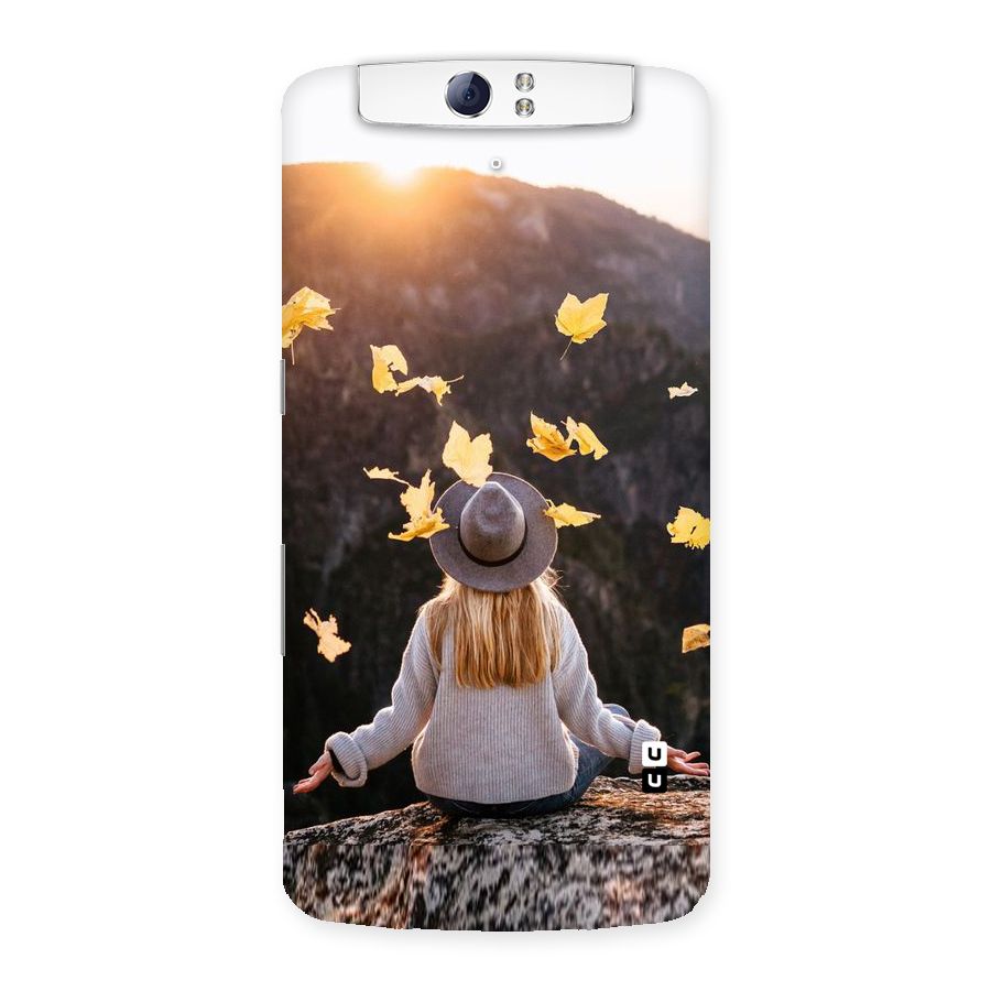 Leaf Rain Sunset Back Case for Oppo N1