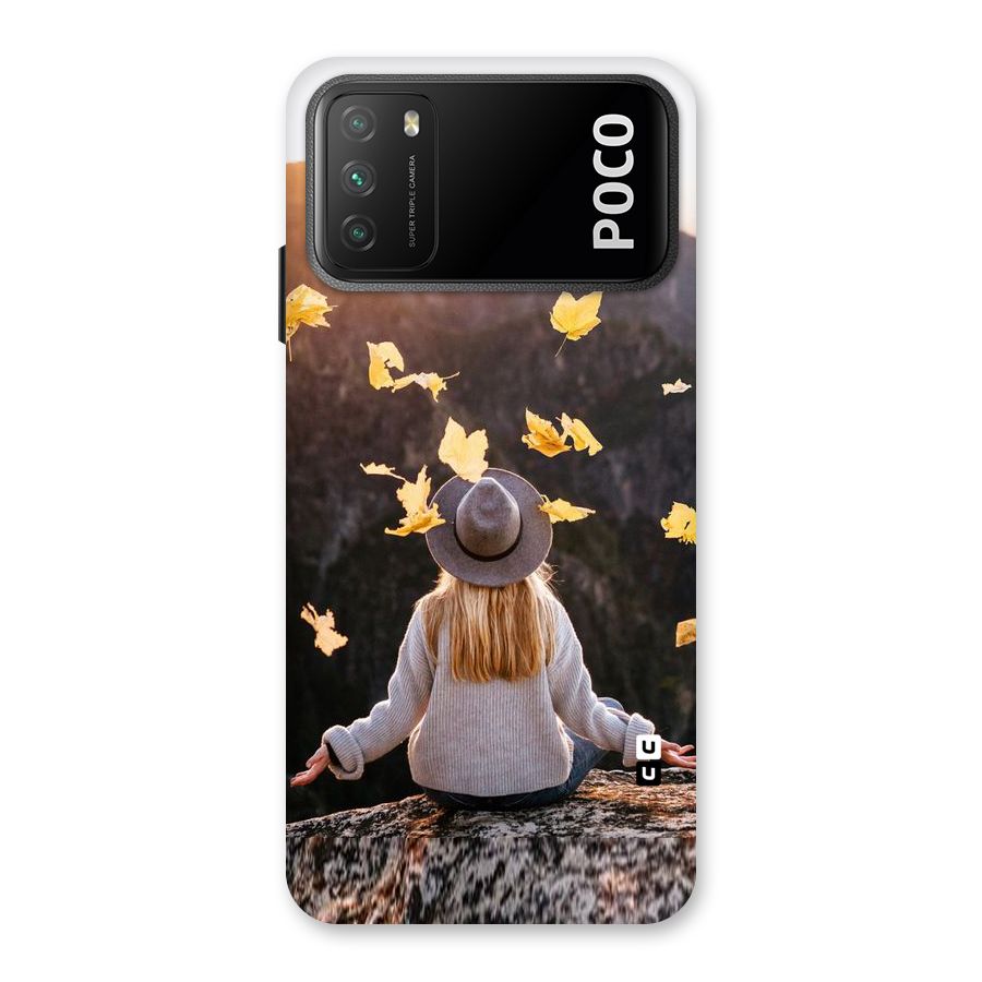 Leaf Rain Sunset Back Case for Poco M3