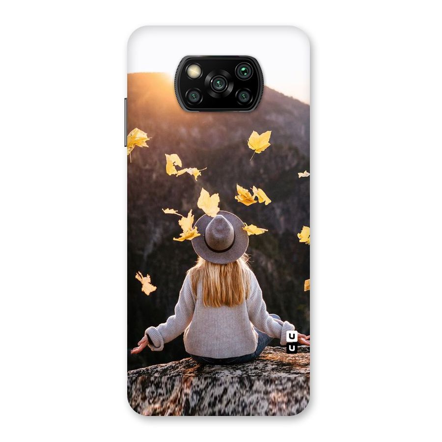 Leaf Rain Sunset Back Case for Poco X3