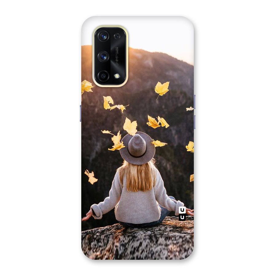 Leaf Rain Sunset Glass Back Case for Realme X7 Pro