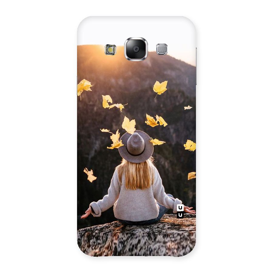 Leaf Rain Sunset Back Case for Samsung Galaxy E5