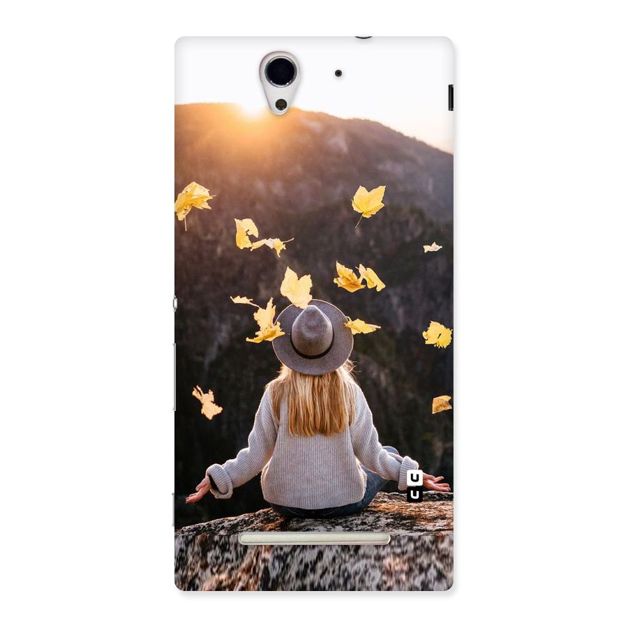 Leaf Rain Sunset Back Case for Sony Xperia C3