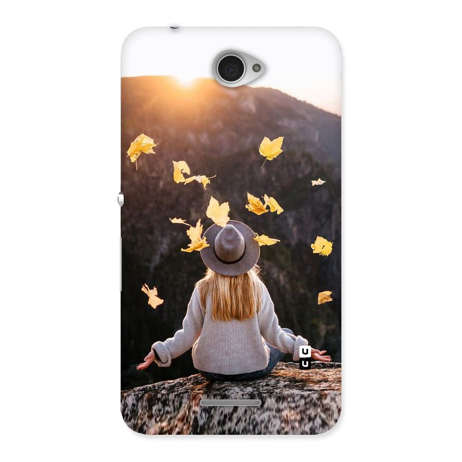 Leaf Rain Sunset Back Case for Sony Xperia E4