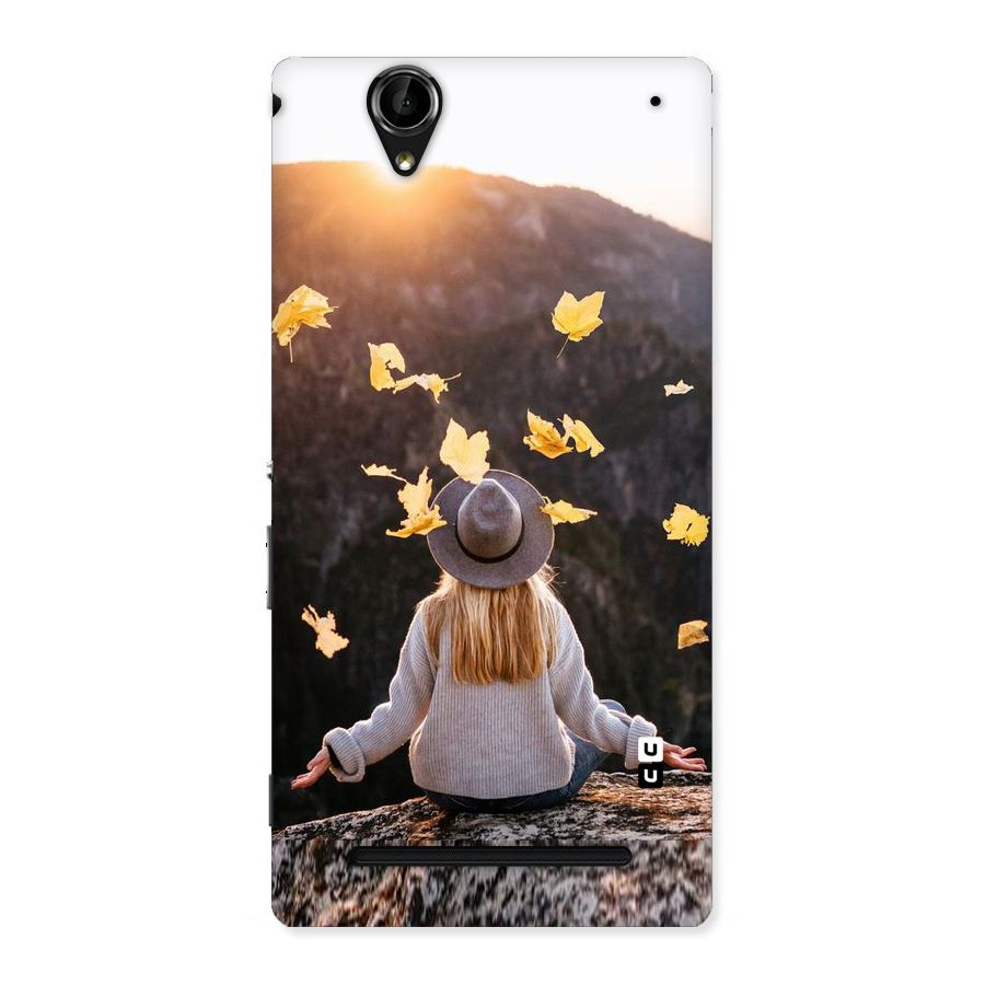 Leaf Rain Sunset Back Case for Sony Xperia T2