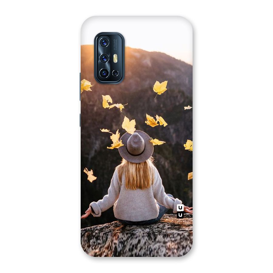 Leaf Rain Sunset Back Case for Vivo V17