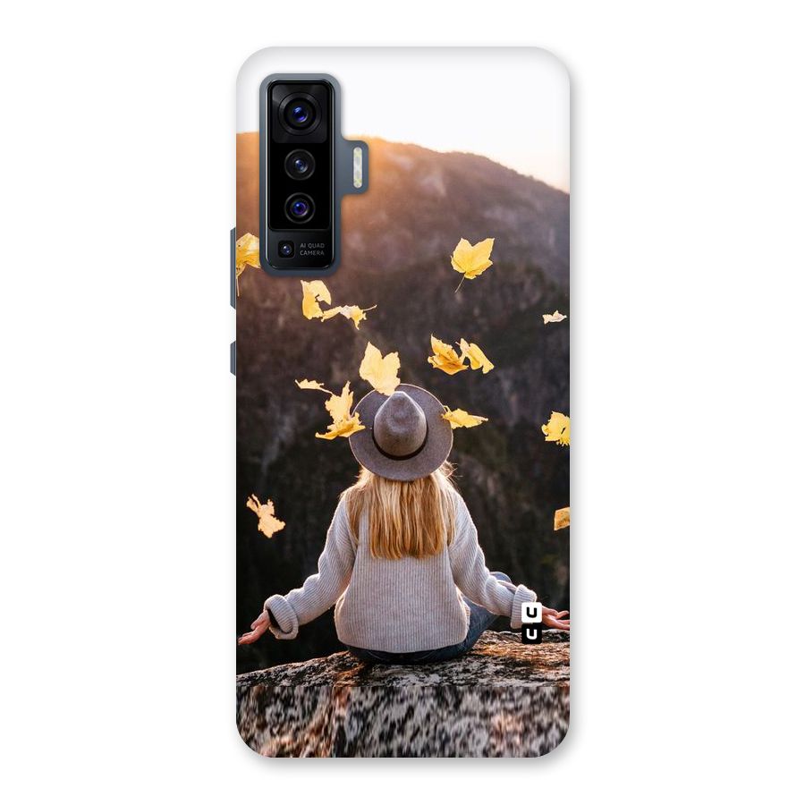 Leaf Rain Sunset Back Case for Vivo X50