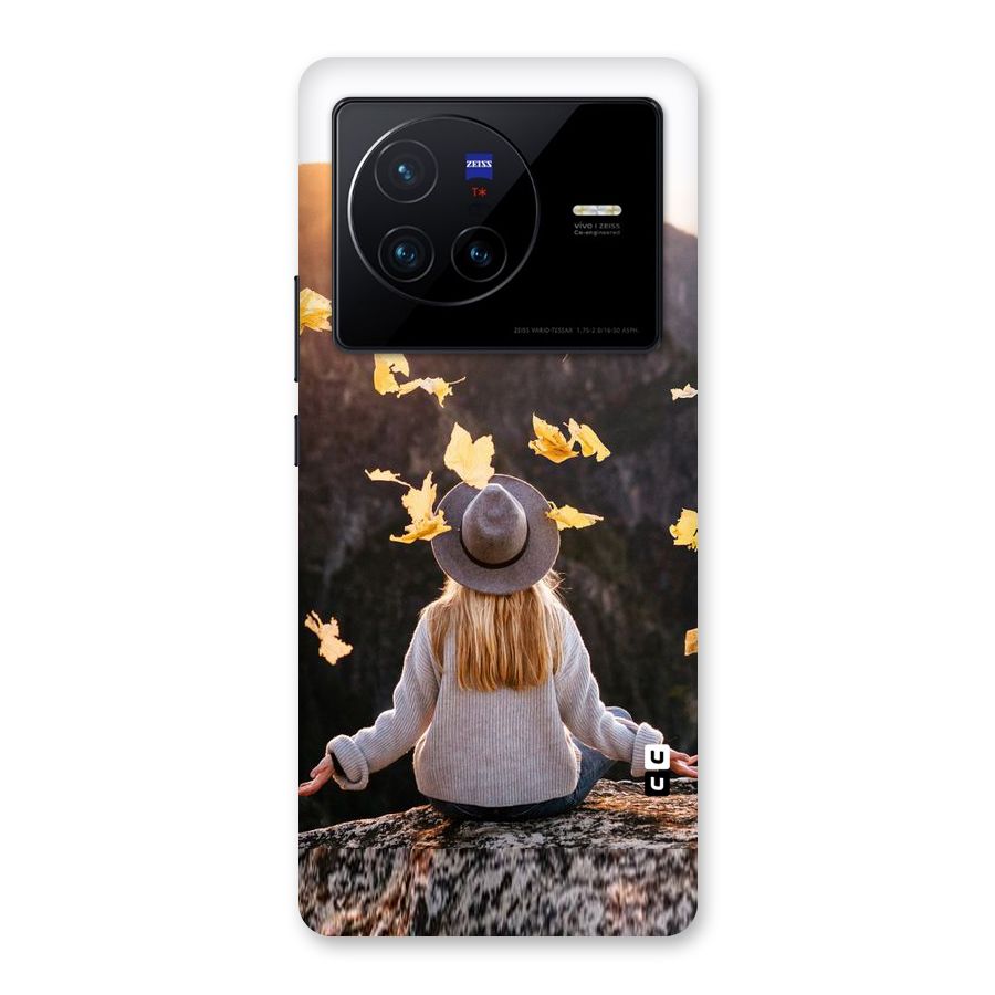 Leaf Rain Sunset Back Case for Vivo X80