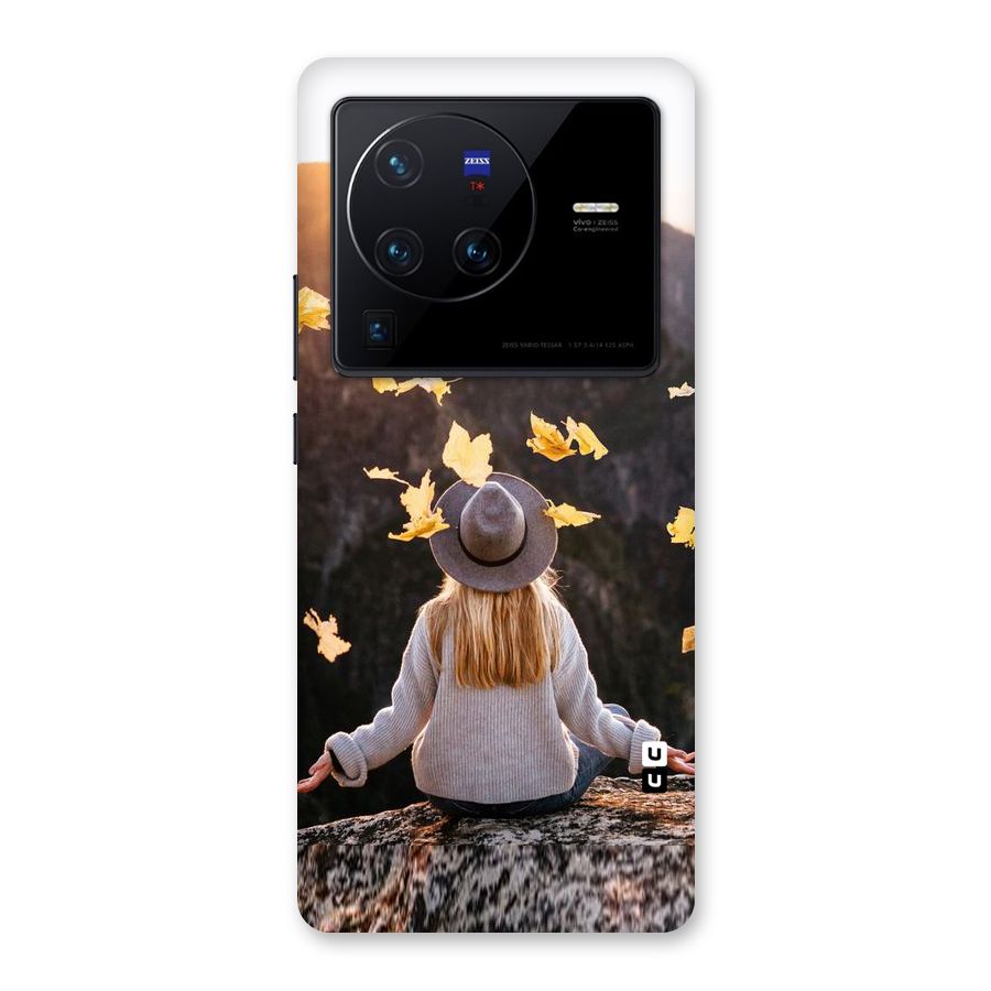 Leaf Rain Sunset Back Case for Vivo X80 Pro