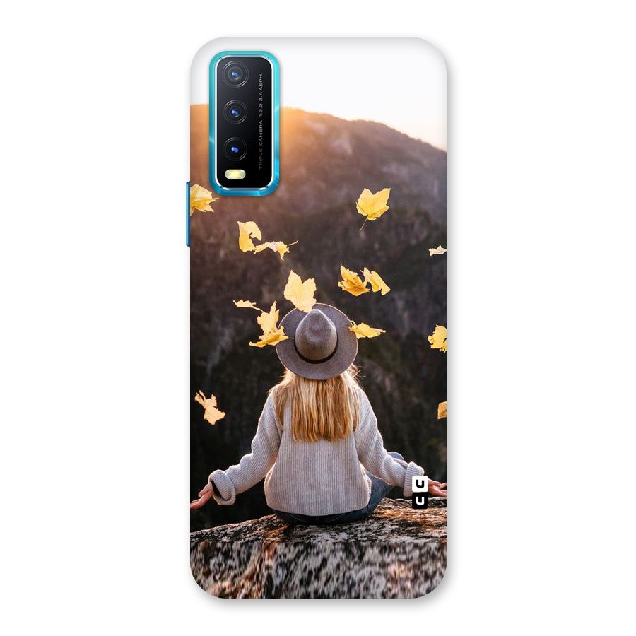 Leaf Rain Sunset Back Case for Vivo Y20A