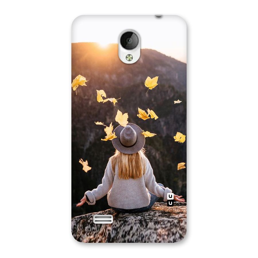 Leaf Rain Sunset Back Case for Vivo Y21