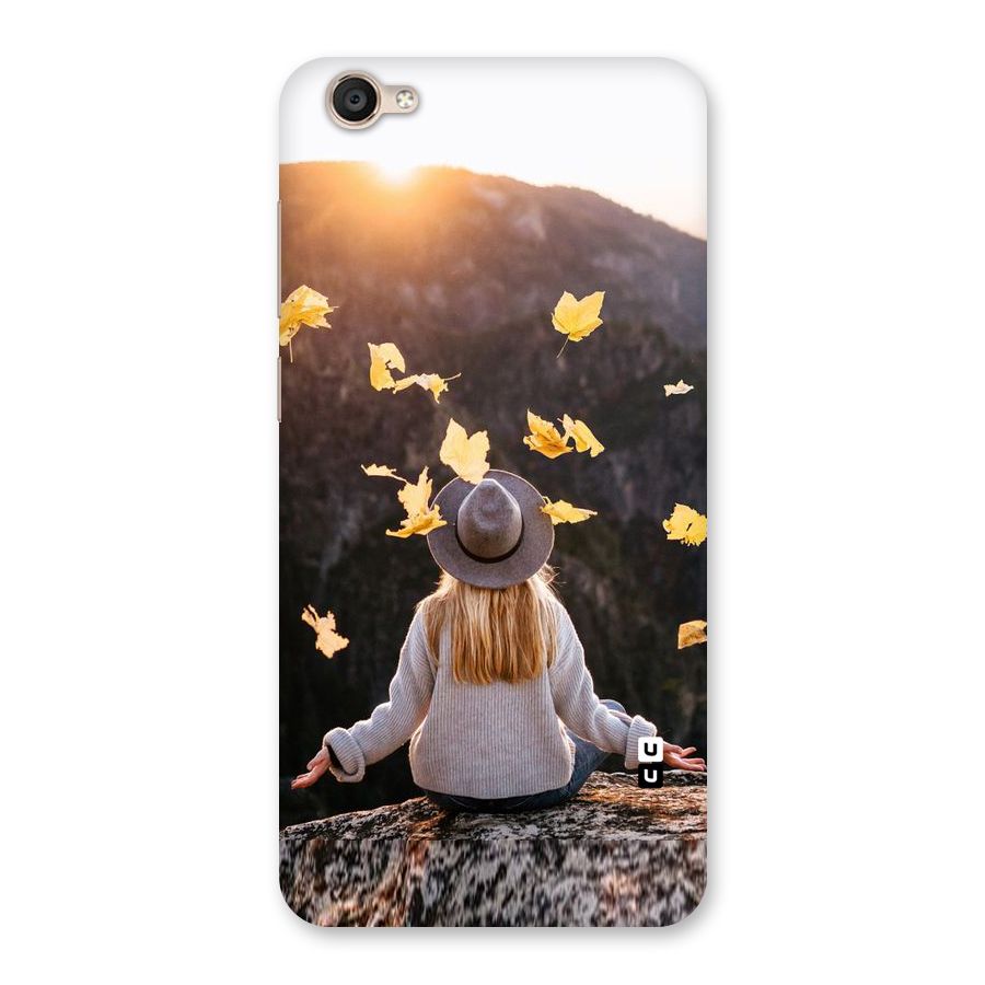 Leaf Rain Sunset Back Case for Vivo Y55s