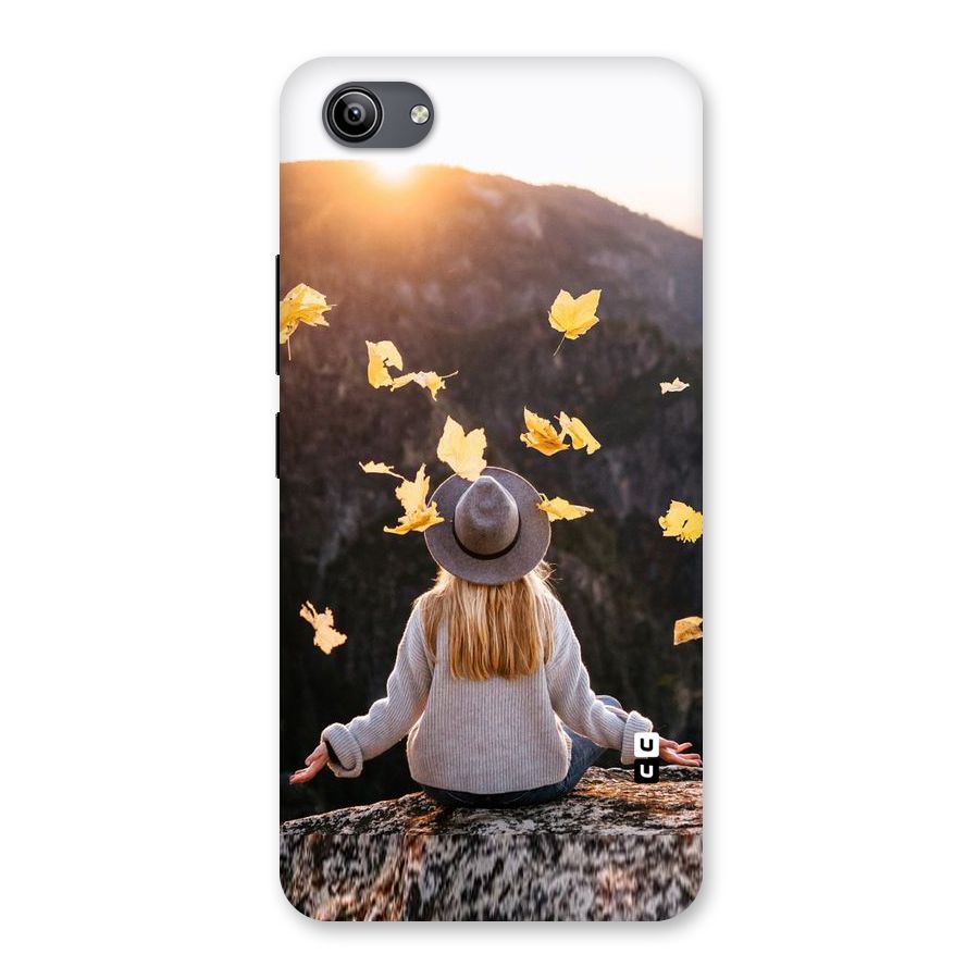 Leaf Rain Sunset Back Case for Vivo Y81i