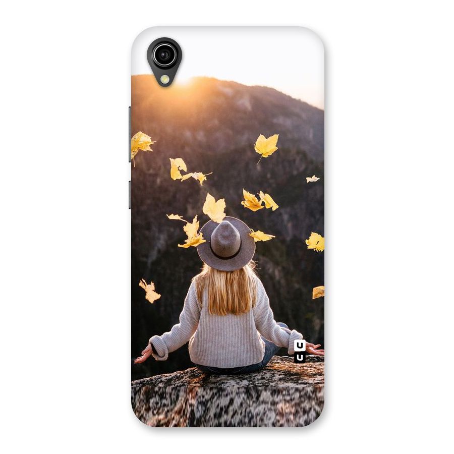 Leaf Rain Sunset Back Case for Vivo Y90