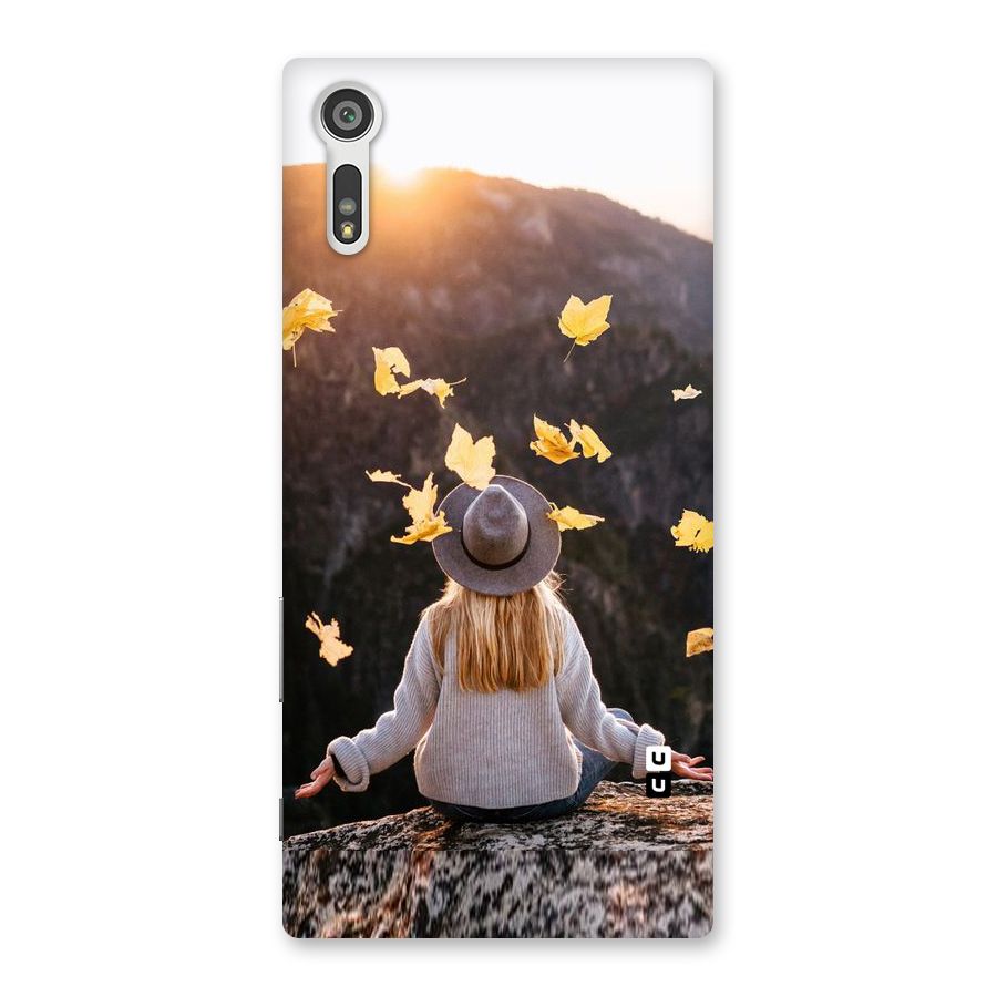 Leaf Rain Sunset Back Case for Xperia XZ