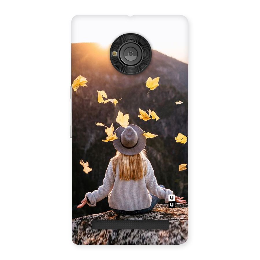 Leaf Rain Sunset Back Case for Yu Yunique