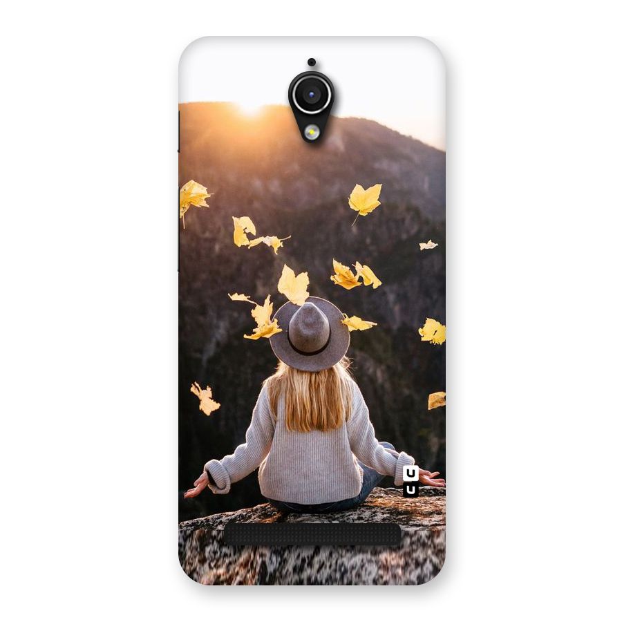 Leaf Rain Sunset Back Case for Zenfone Go