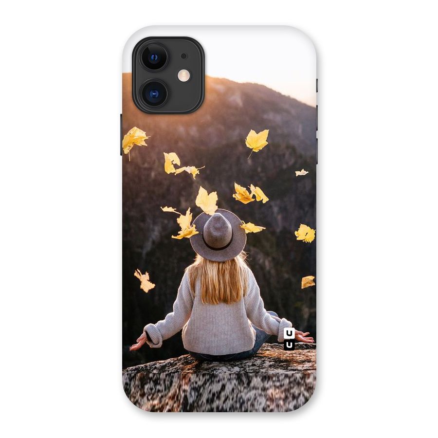 Leaf Rain Sunset Back Case for iPhone 11