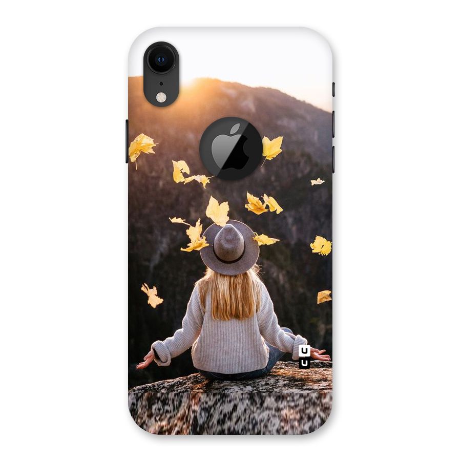Leaf Rain Sunset Back Case for iPhone XR Logo Cut