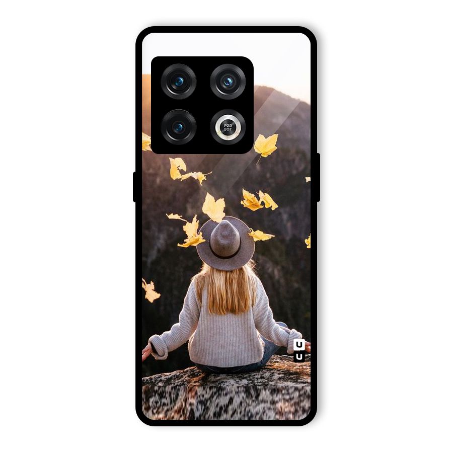 Leaf Rain Sunset Glass Back Case for OnePlus 10 Pro 5G