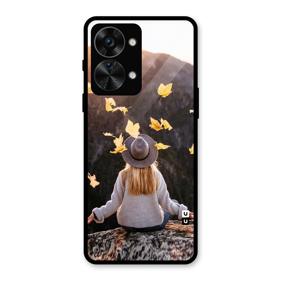 Leaf Rain Sunset Glass Back Case for OnePlus Nord 2T