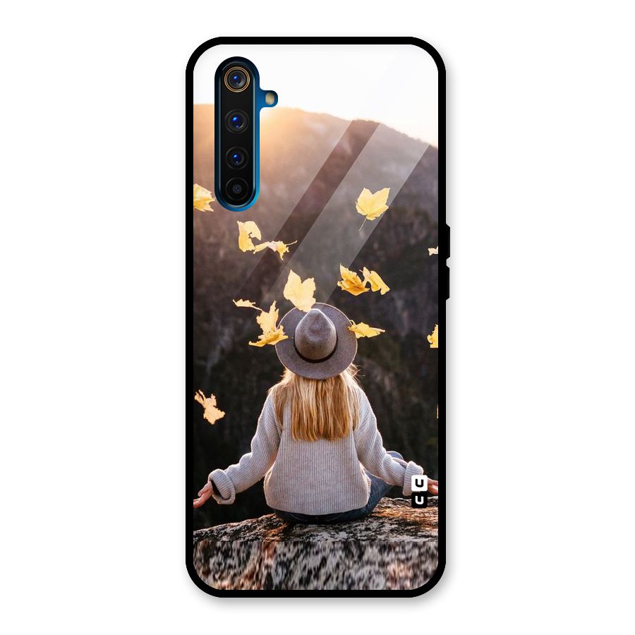 Leaf Rain Sunset Glass Back Case for Realme 6 Pro