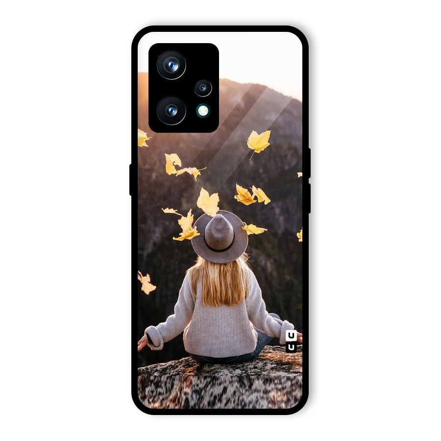 Leaf Rain Sunset Glass Back Case for Realme 9 Pro Plus 5G