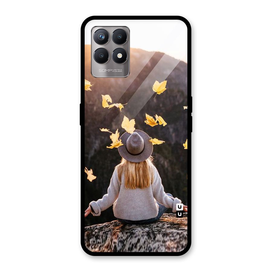 Leaf Rain Sunset Glass Back Case for Realme Narzo 50