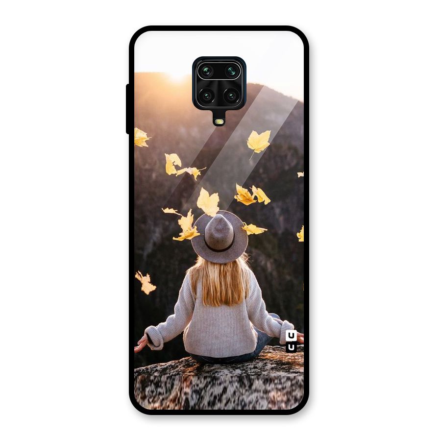 Leaf Rain Sunset Glass Back Case for Redmi Note 10 Lite