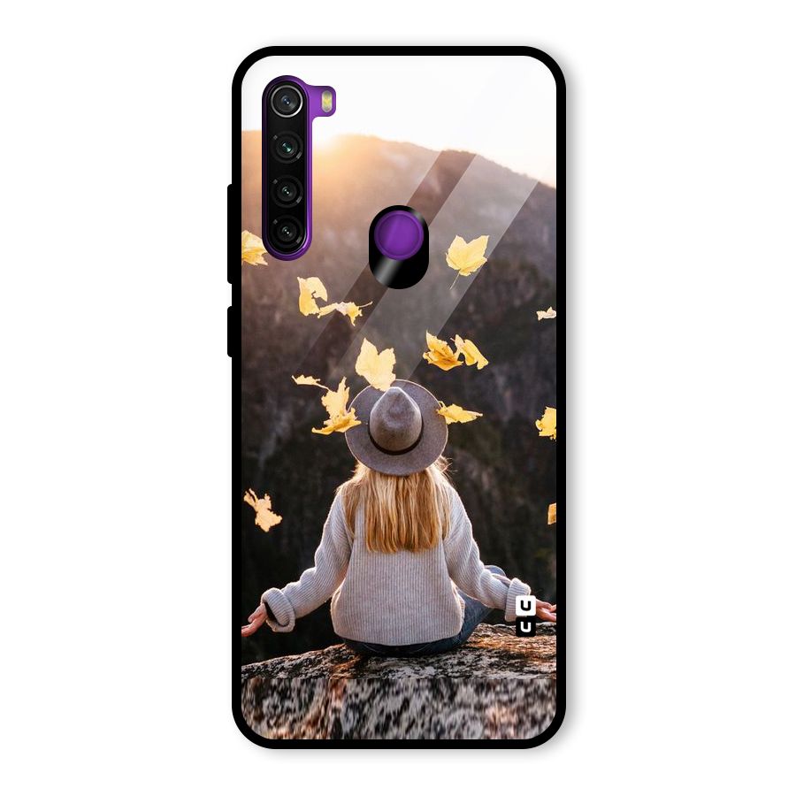 Leaf Rain Sunset Glass Back Case for Redmi Note 8
